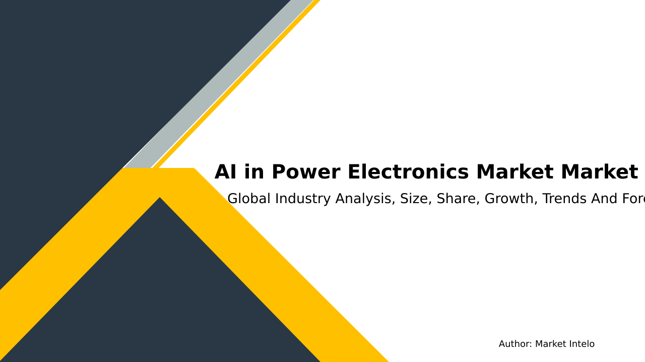 AI in Power Electronics Market Research Report 2033