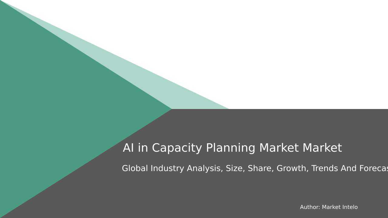 AI in Capacity Planning Market Research Report 2033