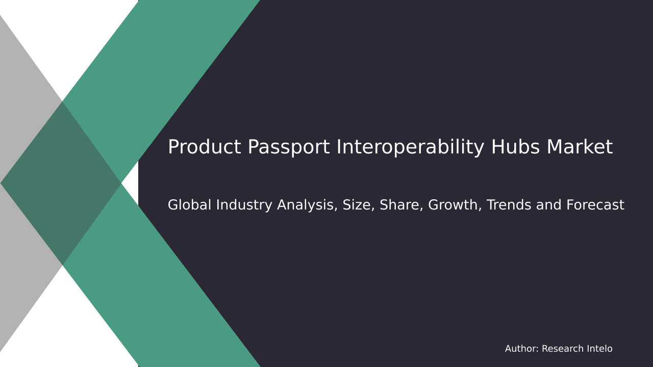 Product Passport Interoperability Hubs Market Research Report 2033