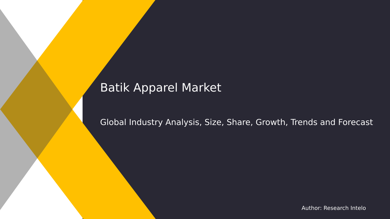 Batik Apparel Market Research Report 2033