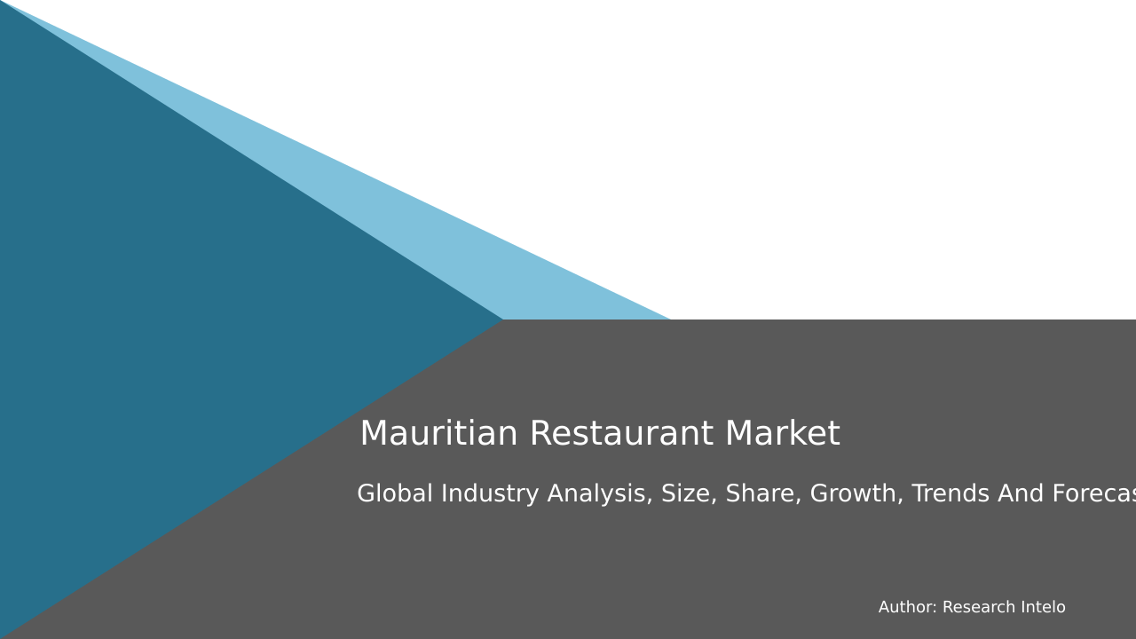 Mauritian Restaurant Market Research Report 2033